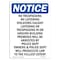 Signmission OSHA Notice Sign, 24" H, 18" W, Rigid Plastic, No Trespassing No Loitering Violators Sign, Portrait OS-NS-P-1824-V-14933 - alternate 1